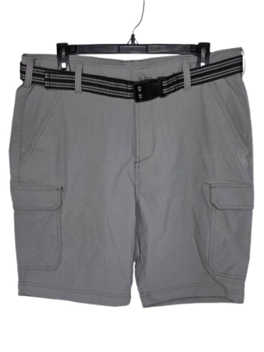 Denali Men's Gray Cargo Shorts with Web Belt Men's Size 34 Waist